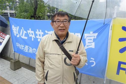 '村山先生表示，活摘器官是不该发生的残酷事件。'